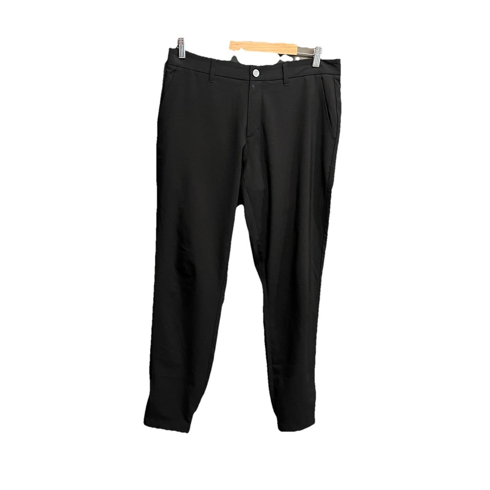 Primo Black Men's Activewear Performance Golf Ankle Zip Pants 34R